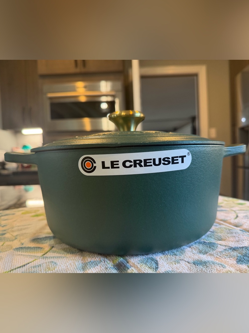BRAND NEW Le Creuset Signature Round Dutch Oven In Rare FORET Matte Forest Green